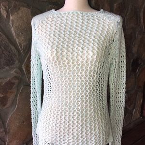 Tommy Bahama crocheted sweater